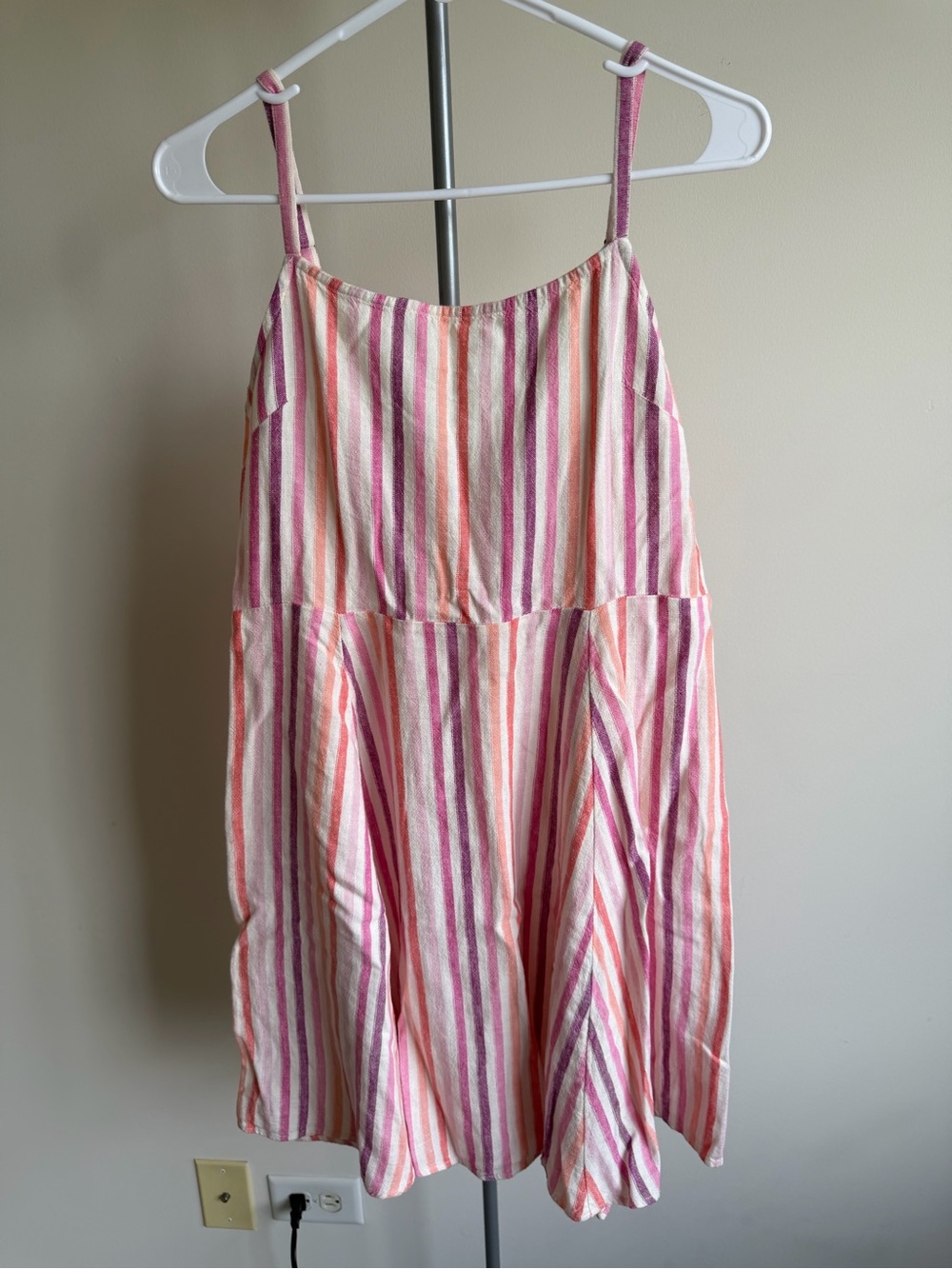 GAP Pink and Cream Striped Mini Dress